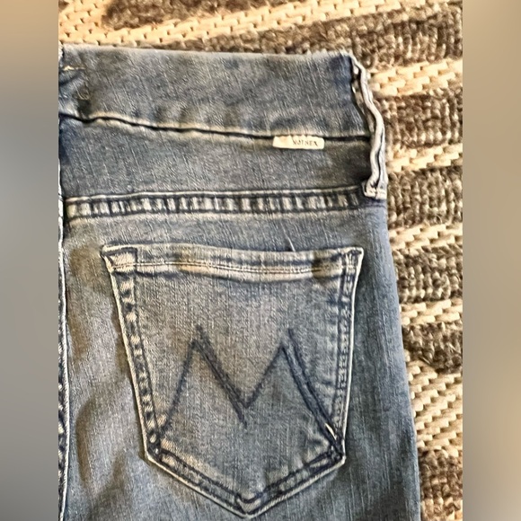 MOTHER The Looker Ankle Sz 24 in We The Animals Blue Stretch Jeans Orig $275 - Picture 9 of 13